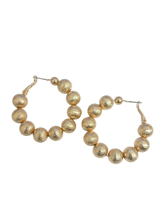 Ball Hoop Earrings