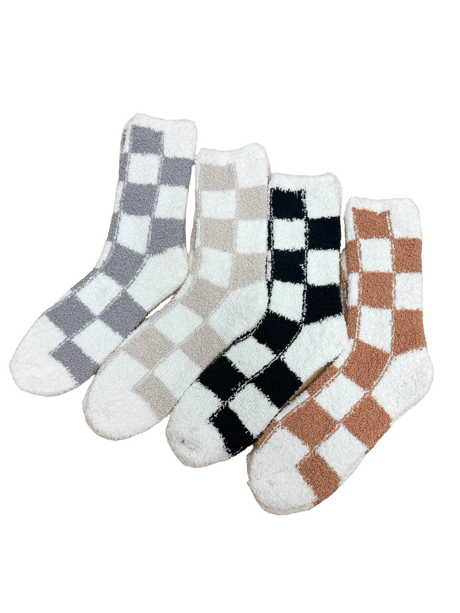 Josie's Plush Check Socks