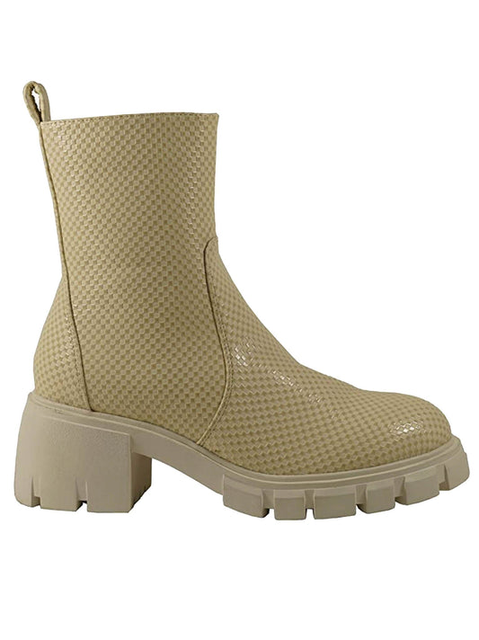 Jayce Square Cream Bootie